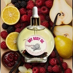 Body Oil Black Raspberry Vanilla Dry Body Oil Cee Cee's Closet Moisturizing 3.4
